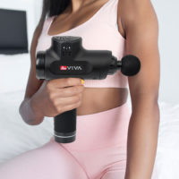 Physiovibe Pro Massage Gun mit Wärmeaufsatz