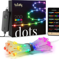 Twinkly Dots – App-gesteuerte LED-Lichterkette mit 200 RGB - auch für Gaming super geeignet