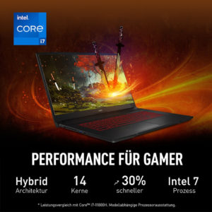 Gaming Notebook MSI Katana GF76 12UG-090 17" FHD 144Hz i7-12700H 16GB/1TB SSD RTX3070 Win11 