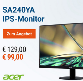 Acer SA240YA 60cm (23,8") Full HD 16:9 IPS Monitor HDMI/VGA 75Hz 4ms FreeSync