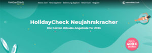 Urlaubsangebote mit Rabatt bei HolidayCheck im Februar 2023